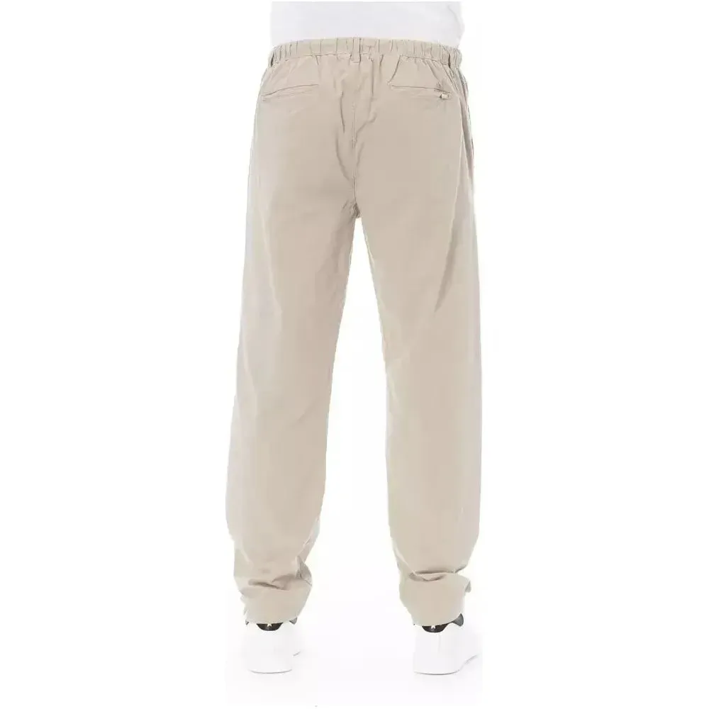 Baldinini Trend Beige Cotton Men Chino Pants