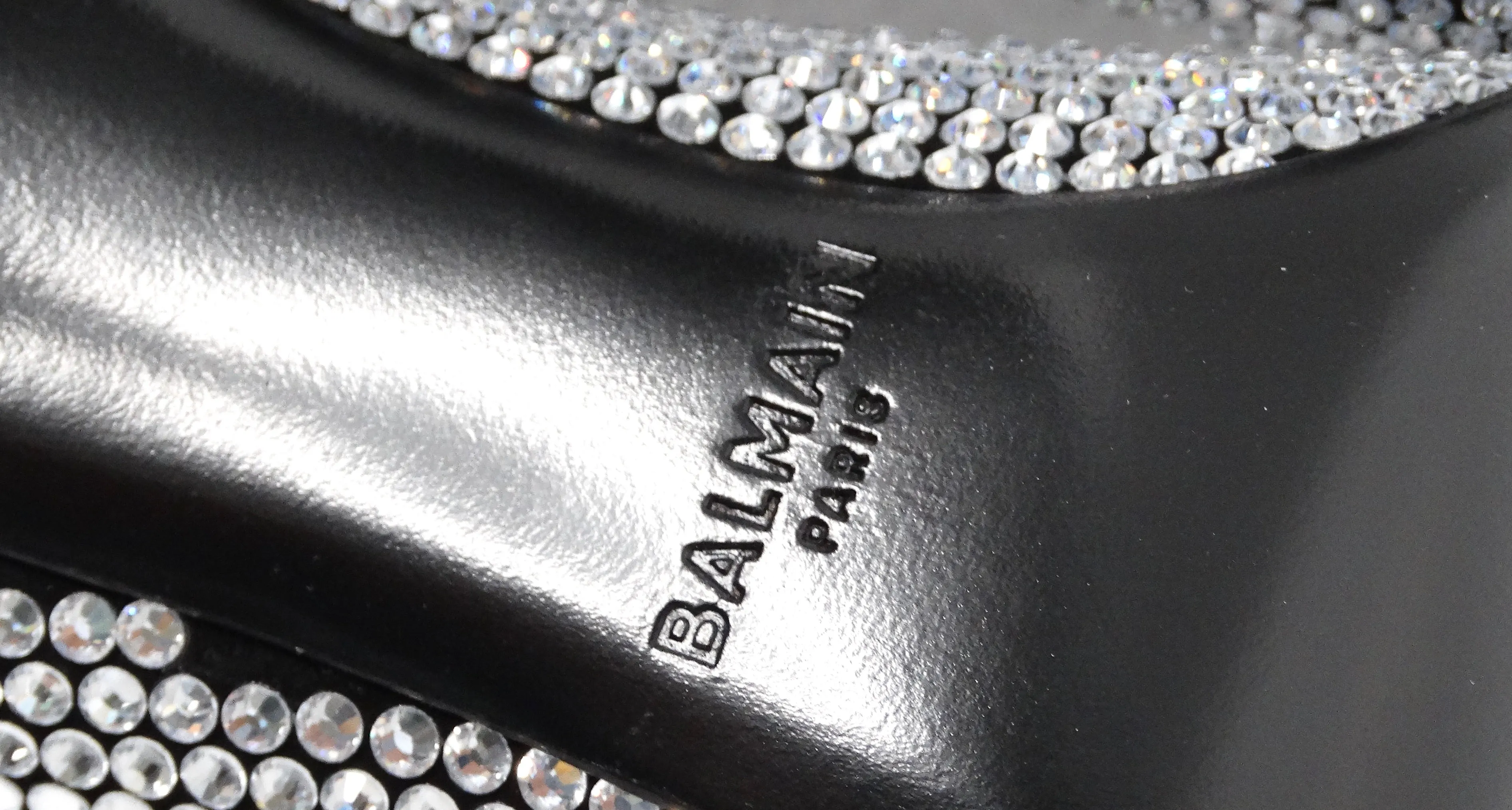 Balmain Orys Suede & Rhinestone Embellished Pumps