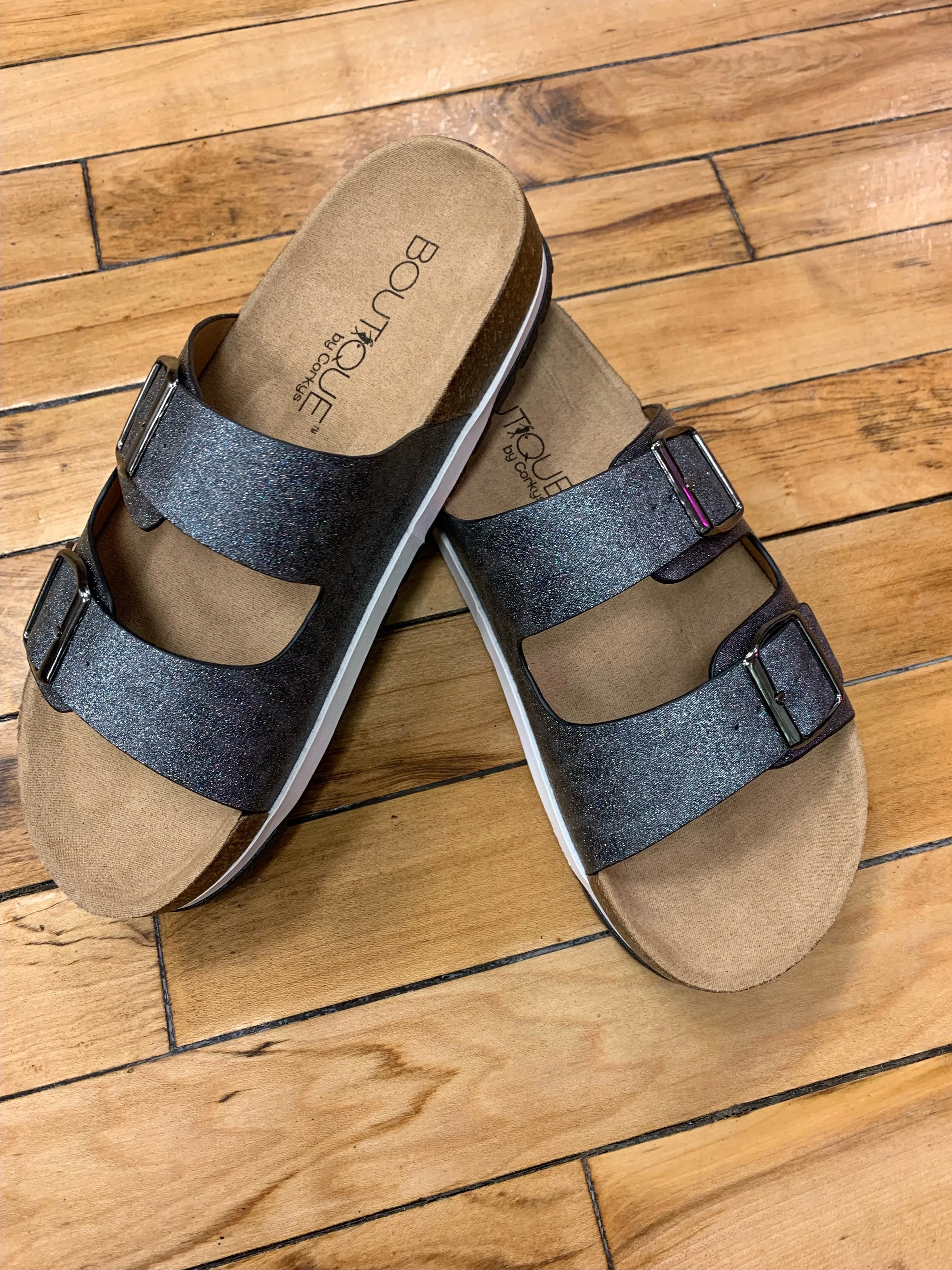 Beach Babe Sandals - Charcoal