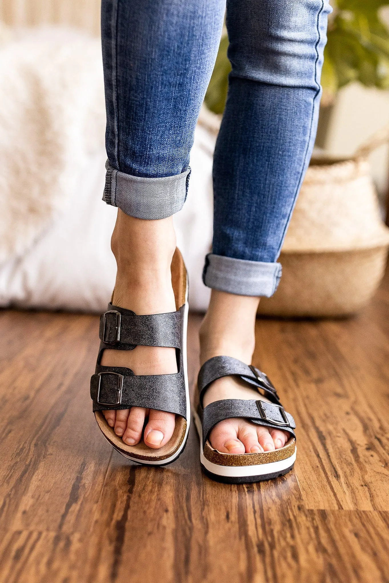 Beach Babe Sandals - Charcoal