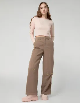 Beige Cargo Pants