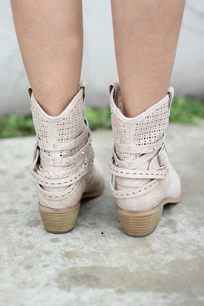 Beige Van De Vort Booties