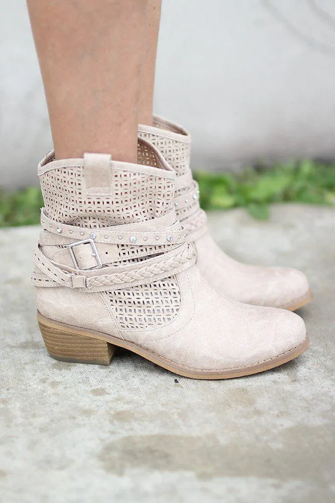 Beige Van De Vort Booties