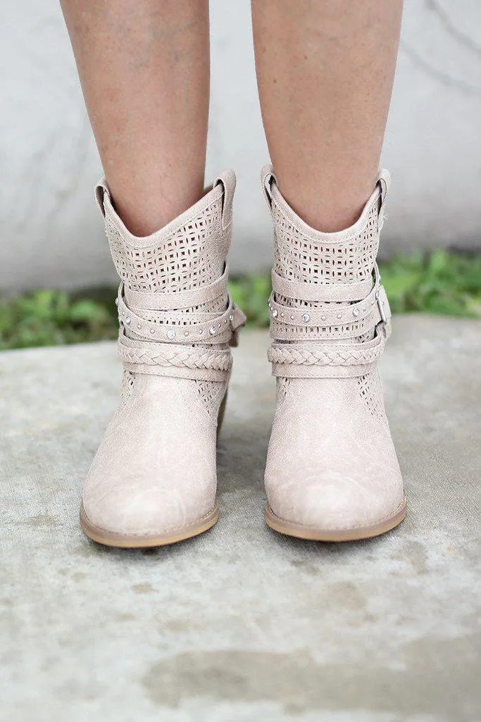 Beige Van De Vort Booties