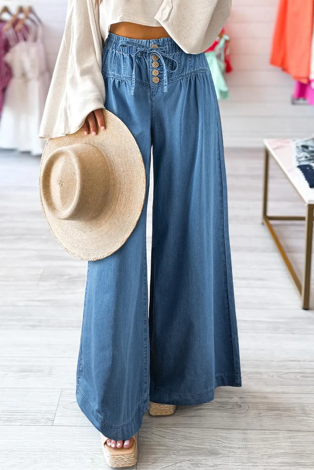 Bohemian Wide Leg Jeans