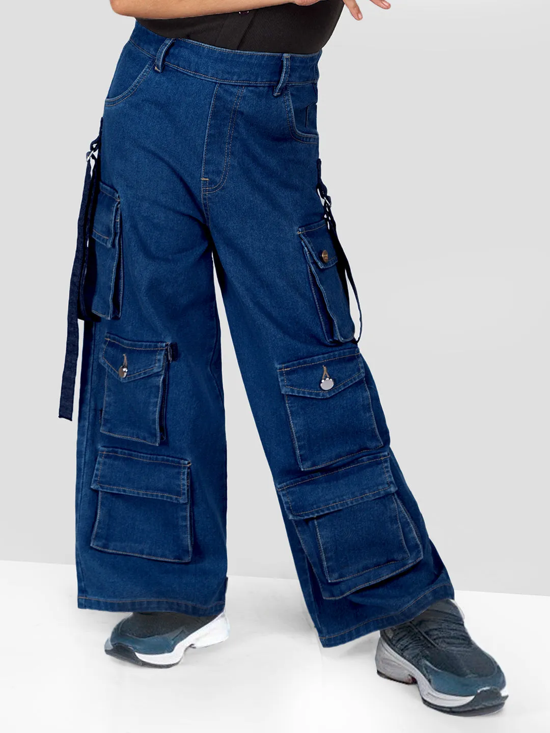 Boys Denim Ten Pockets Cargo