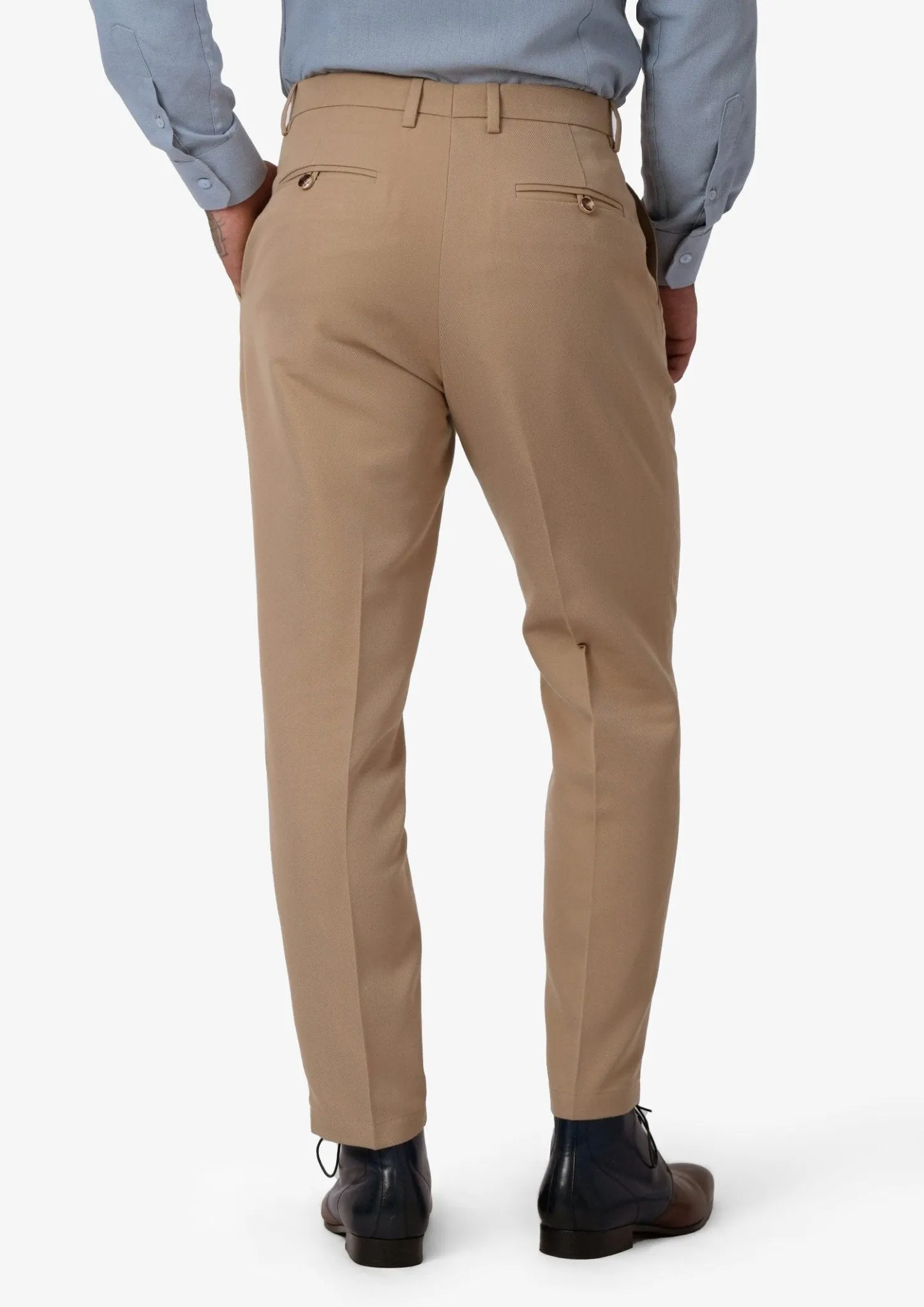 Camel Cotton Chino Pants