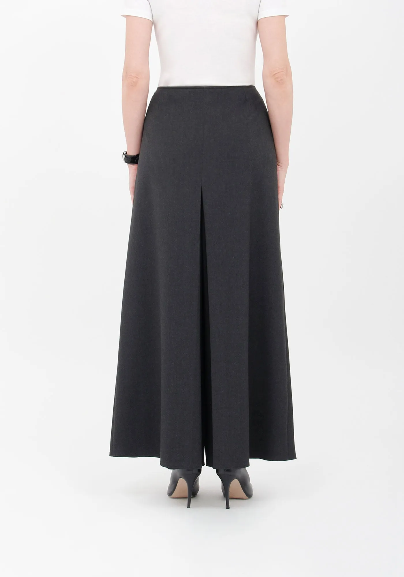 Charcoal High Waisted Palazzo Pants