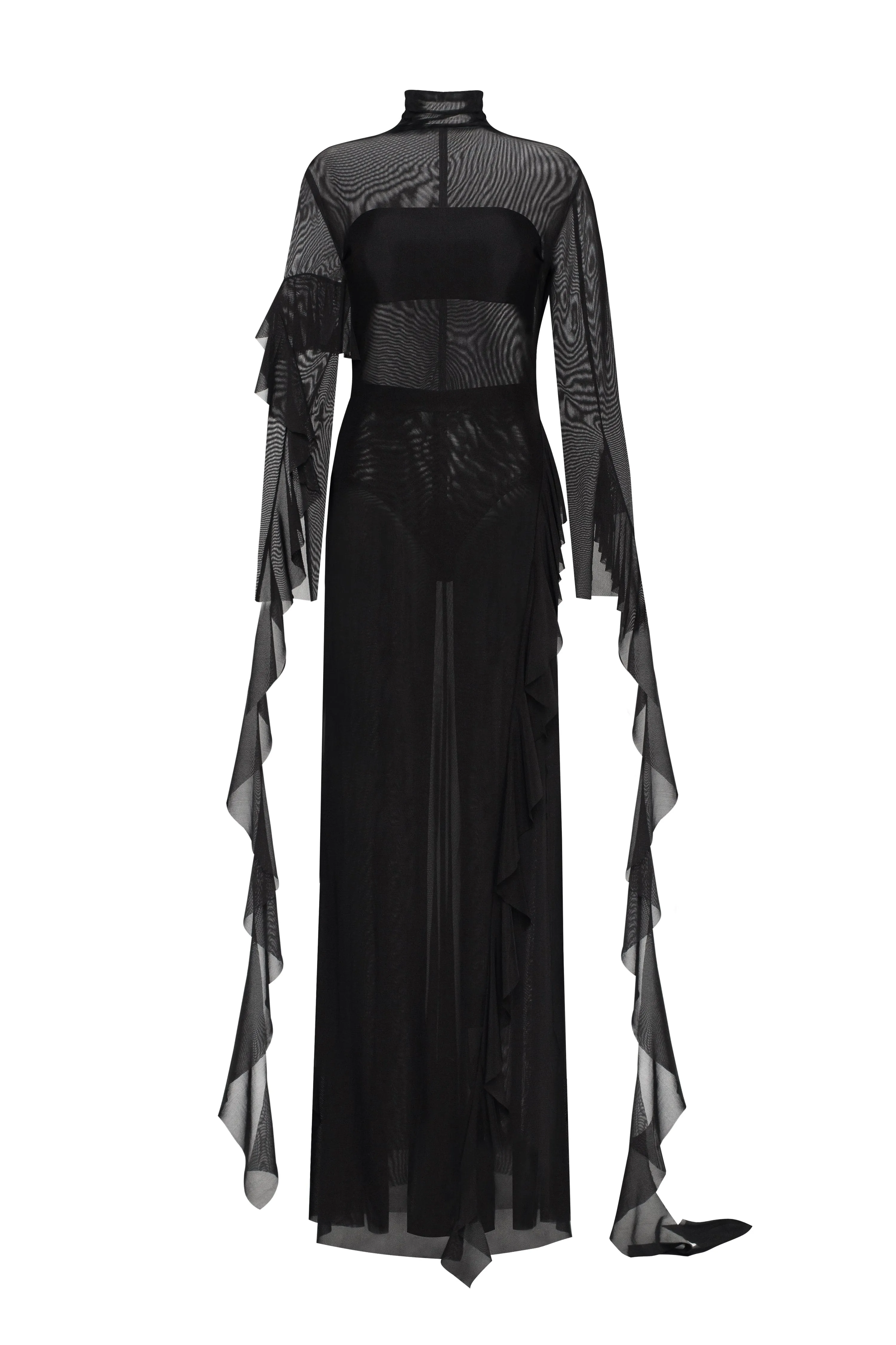 Chic sheer co-ord set in black, Xo Xo