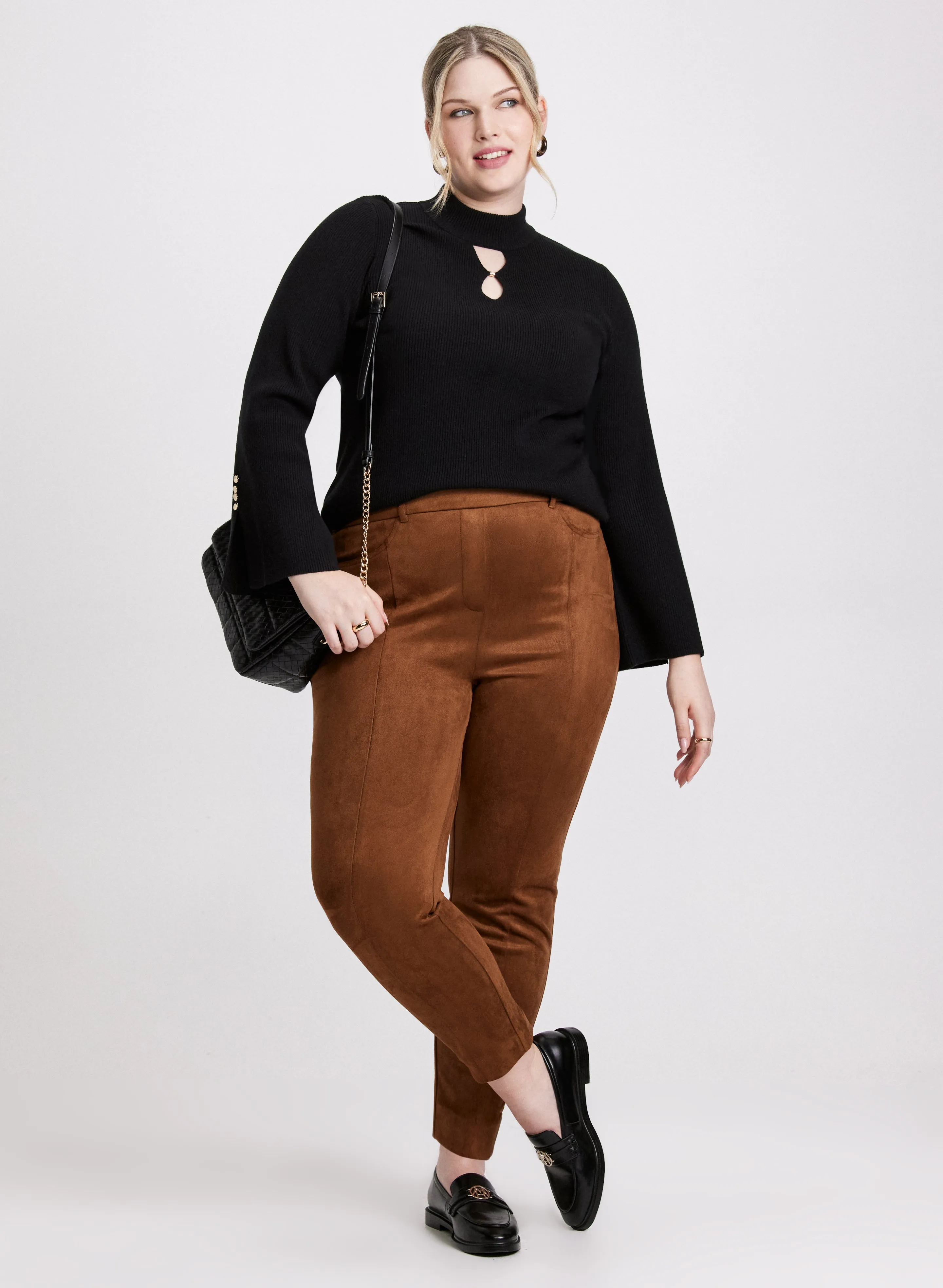 Chloe Vegan Suede Leggings - Regular