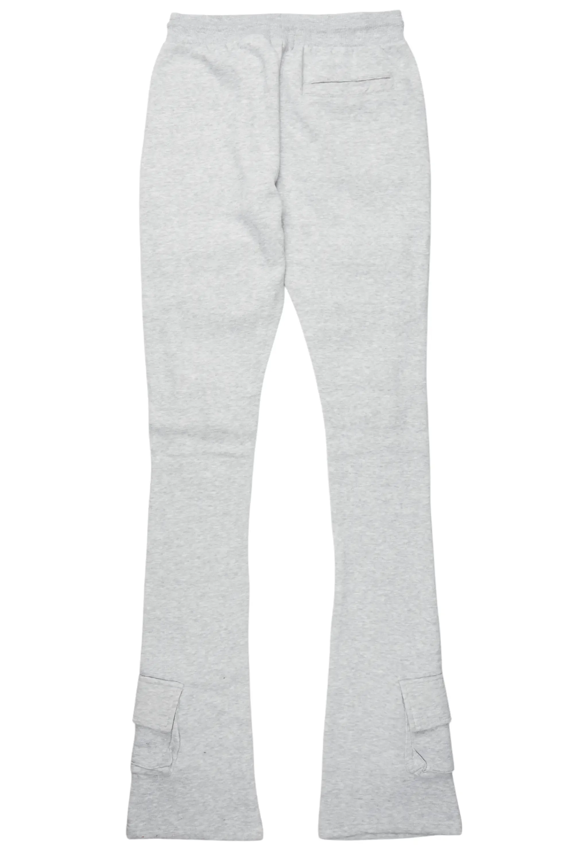 Connor Grey Stacked Flare Track Pant