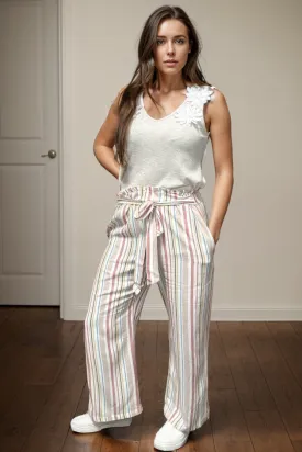 Cool It Striped Culottes