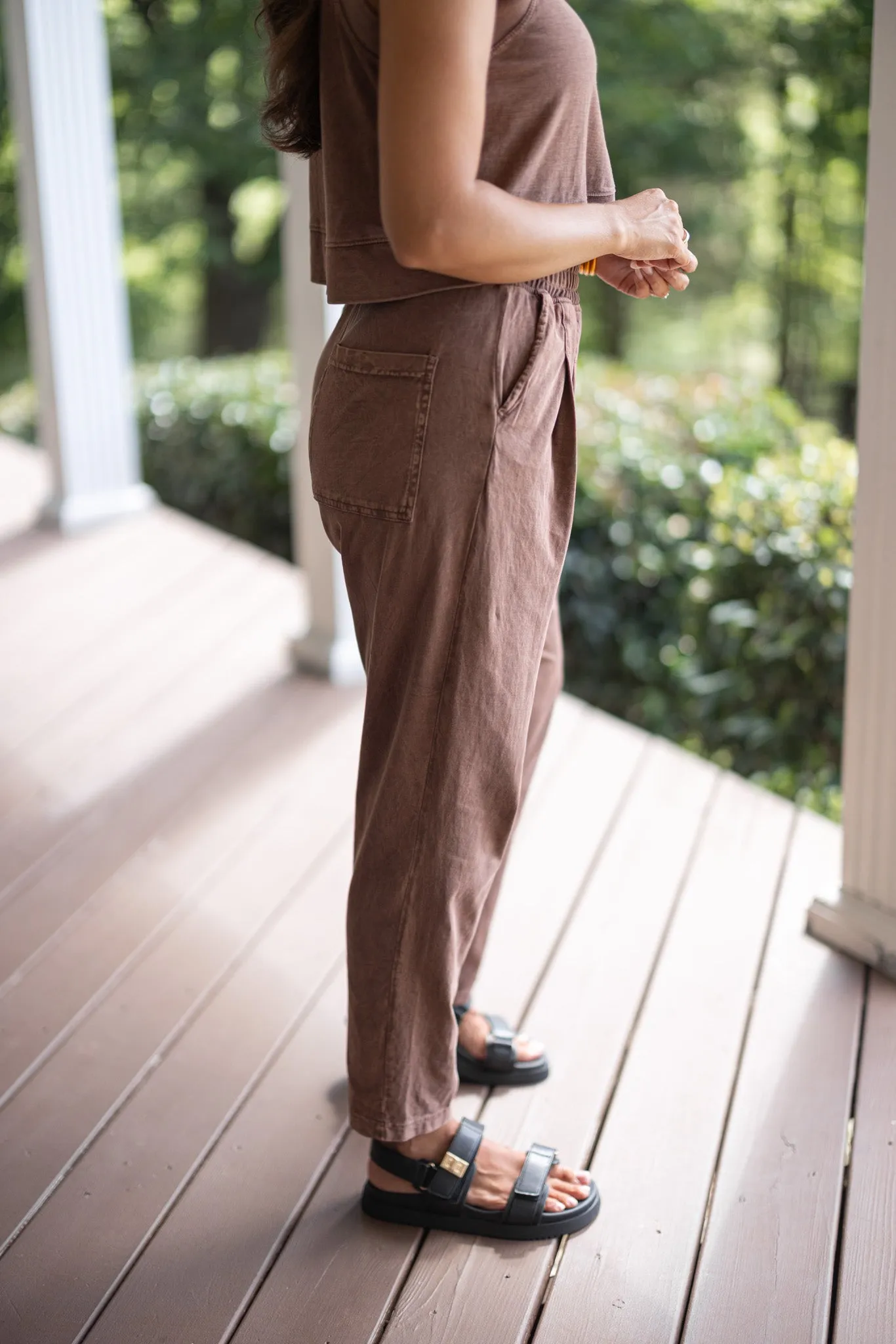 Cozy Comfort Brown Knit Pants