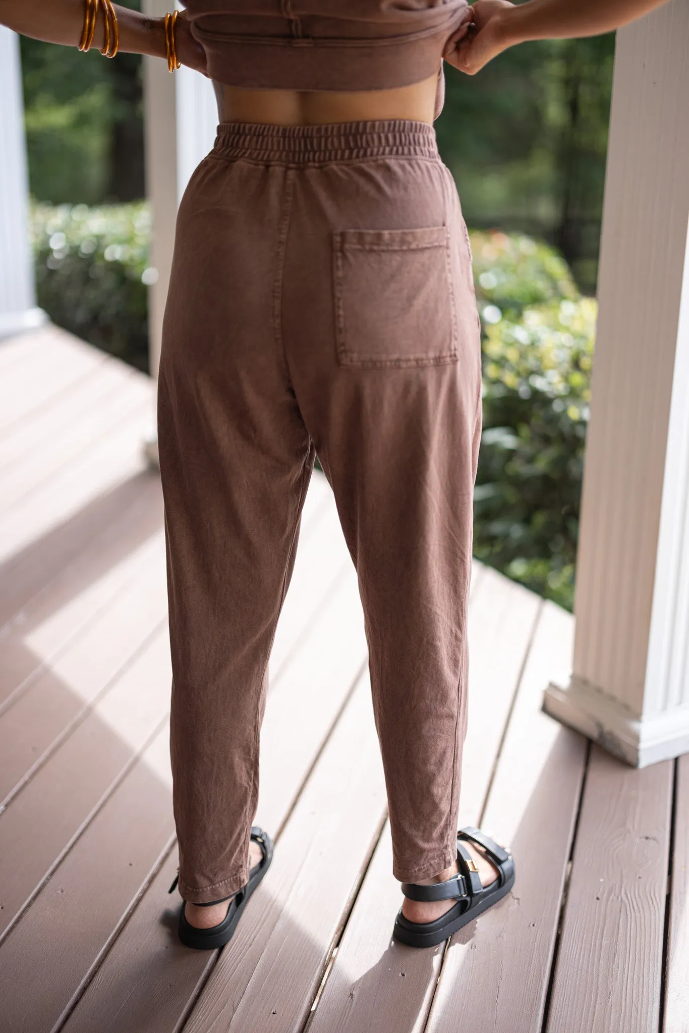 Cozy Comfort Brown Knit Pants