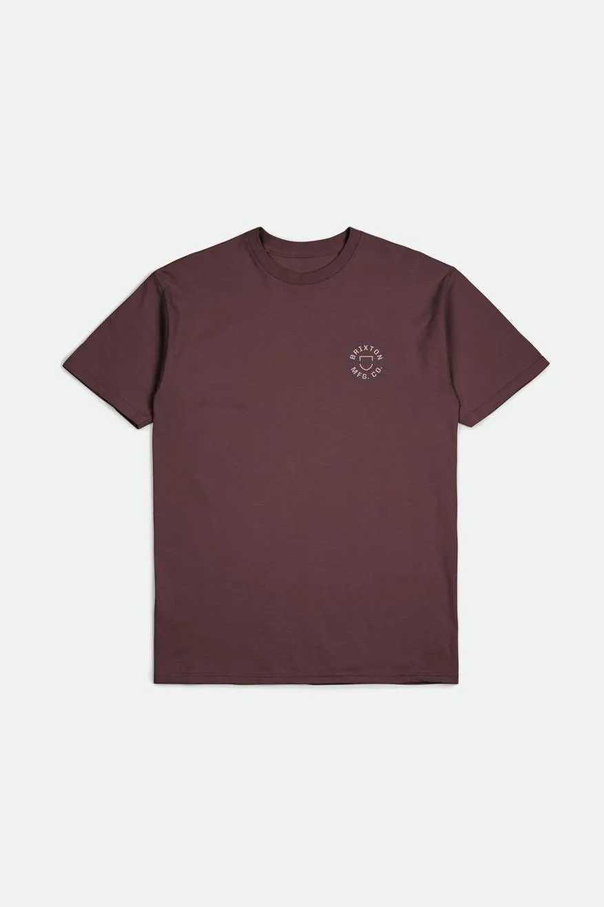 Crest II S/S Standard Tee - Mahogany/Beige/Joe Blue