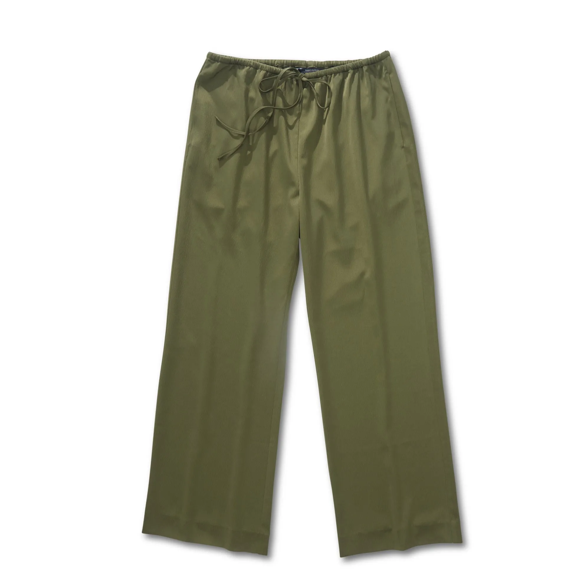 Drawcord Crinkle Pants