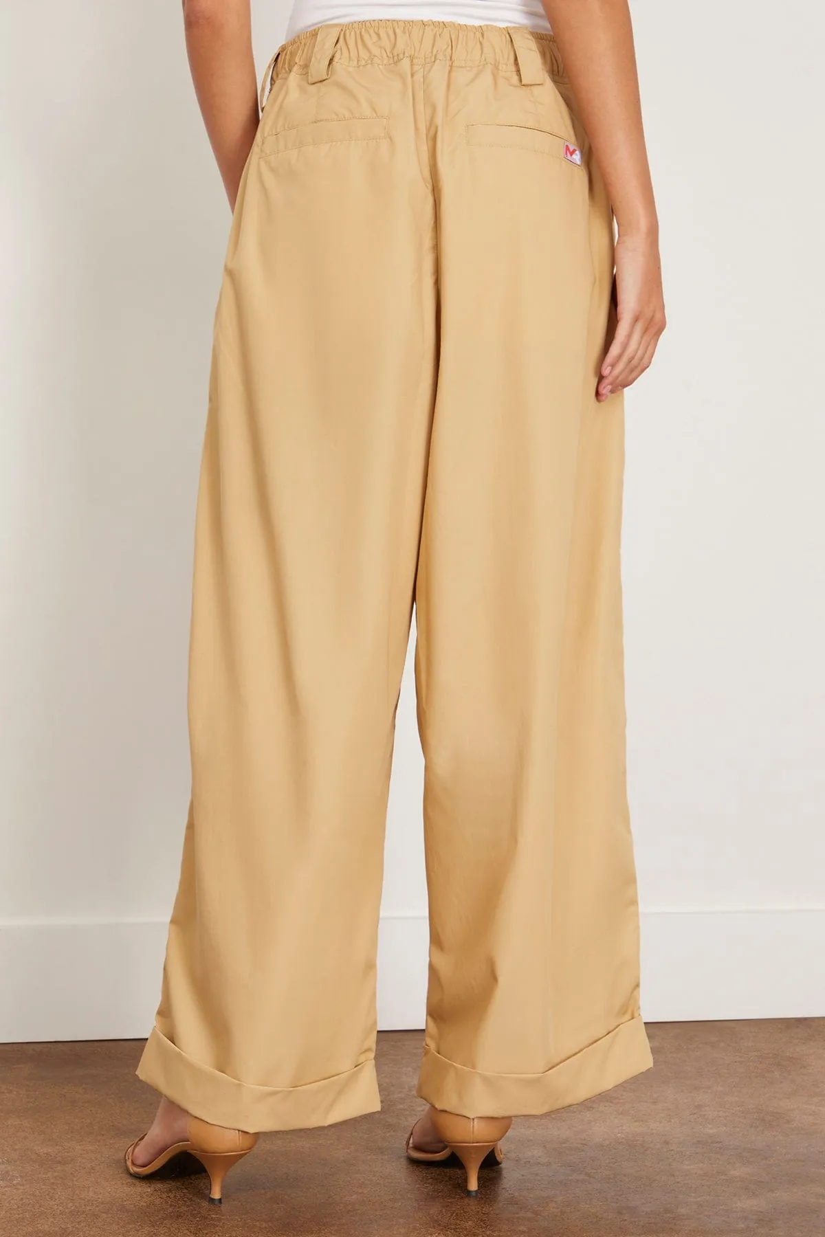 Drawstring Chino Pants in Beige