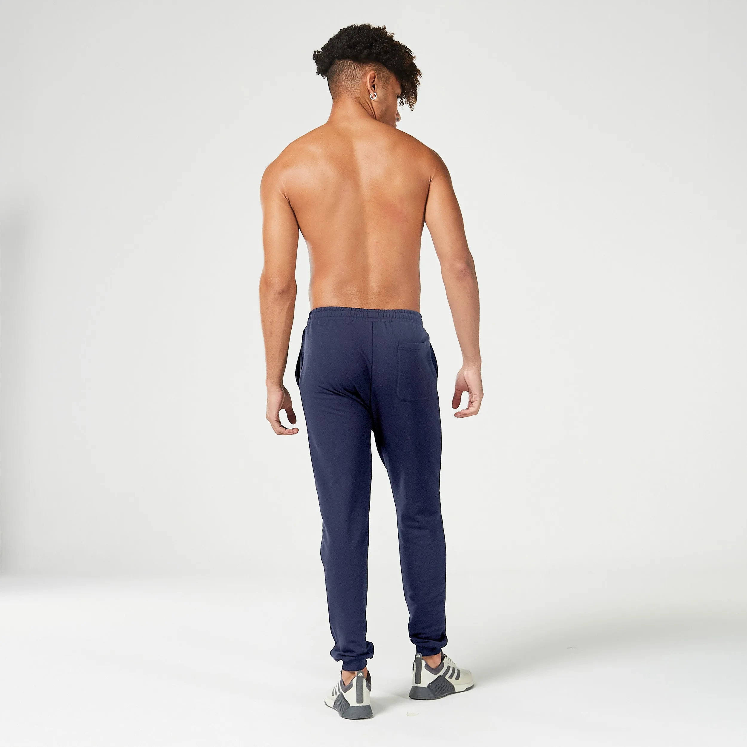 Essential Tapered Joggers - Navy