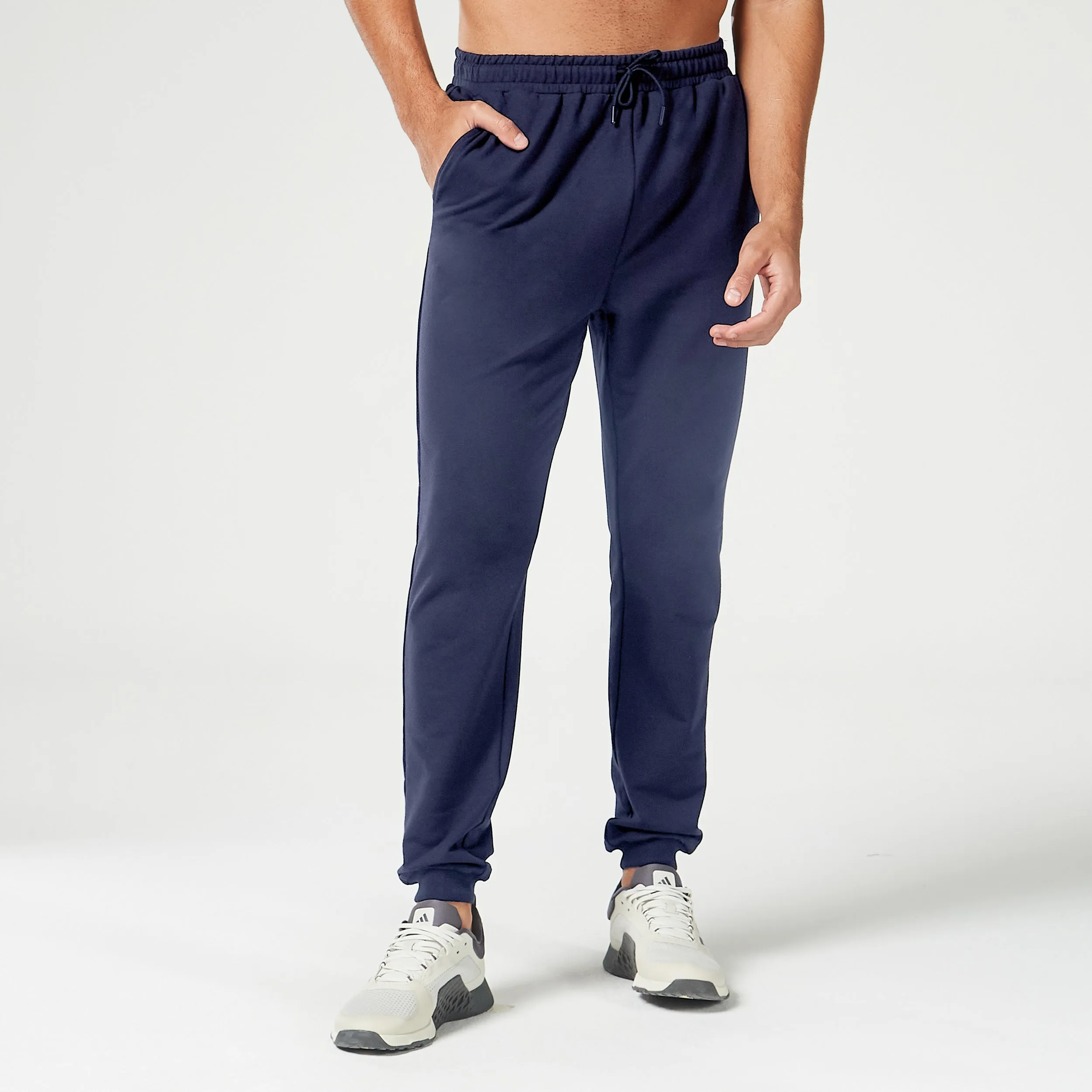 Essential Tapered Joggers - Navy