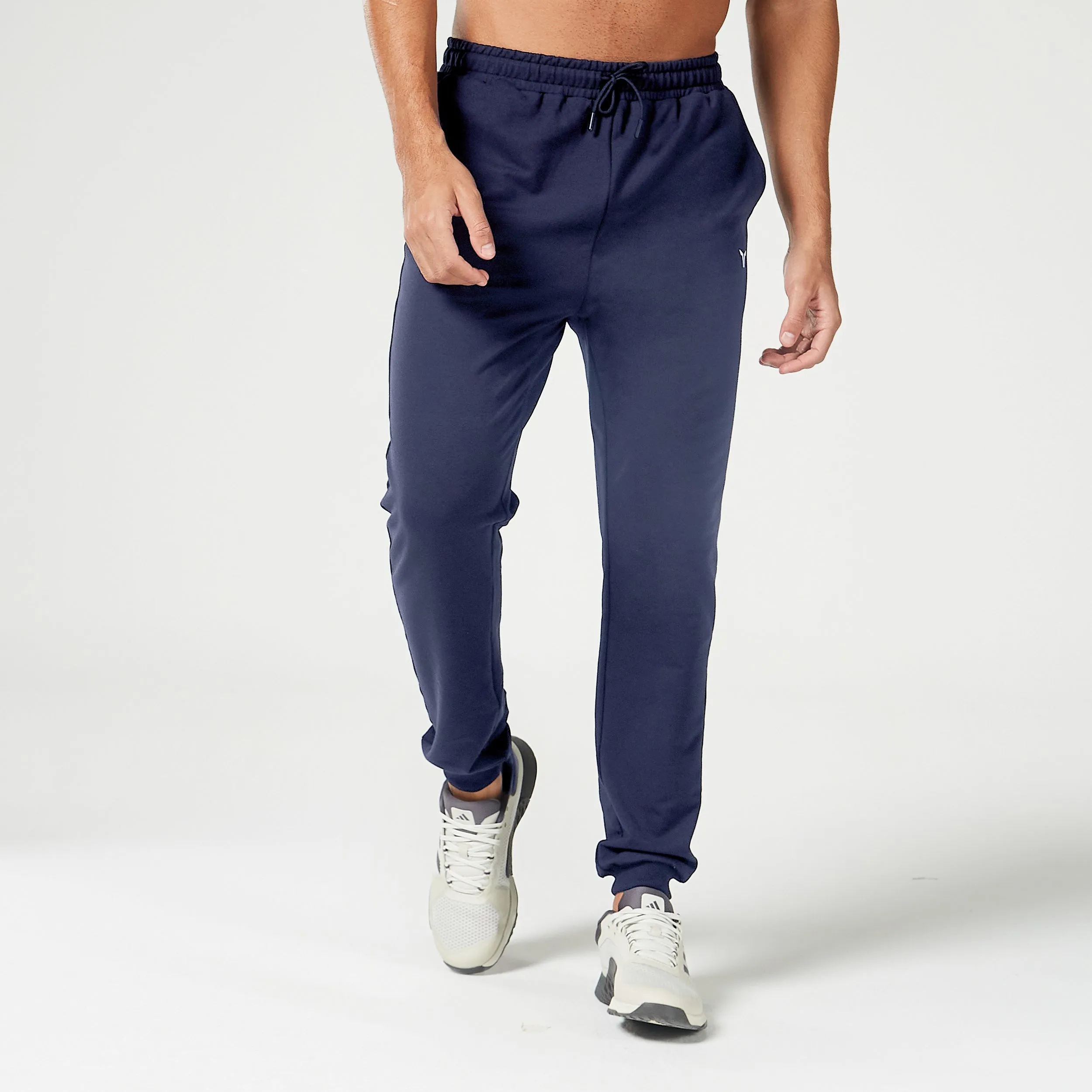 Essential Tapered Joggers - Navy