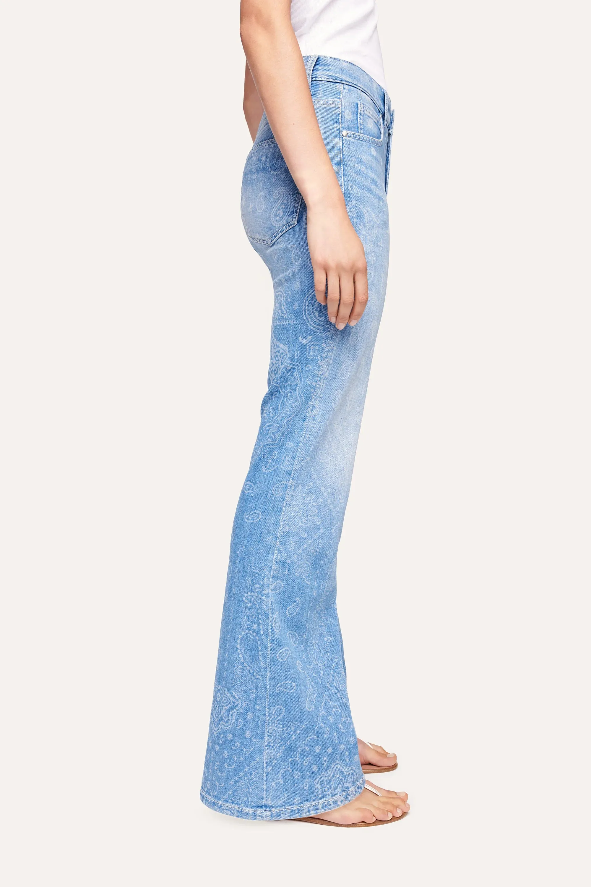 Fabienne Paisley Flared Jeans - Summer