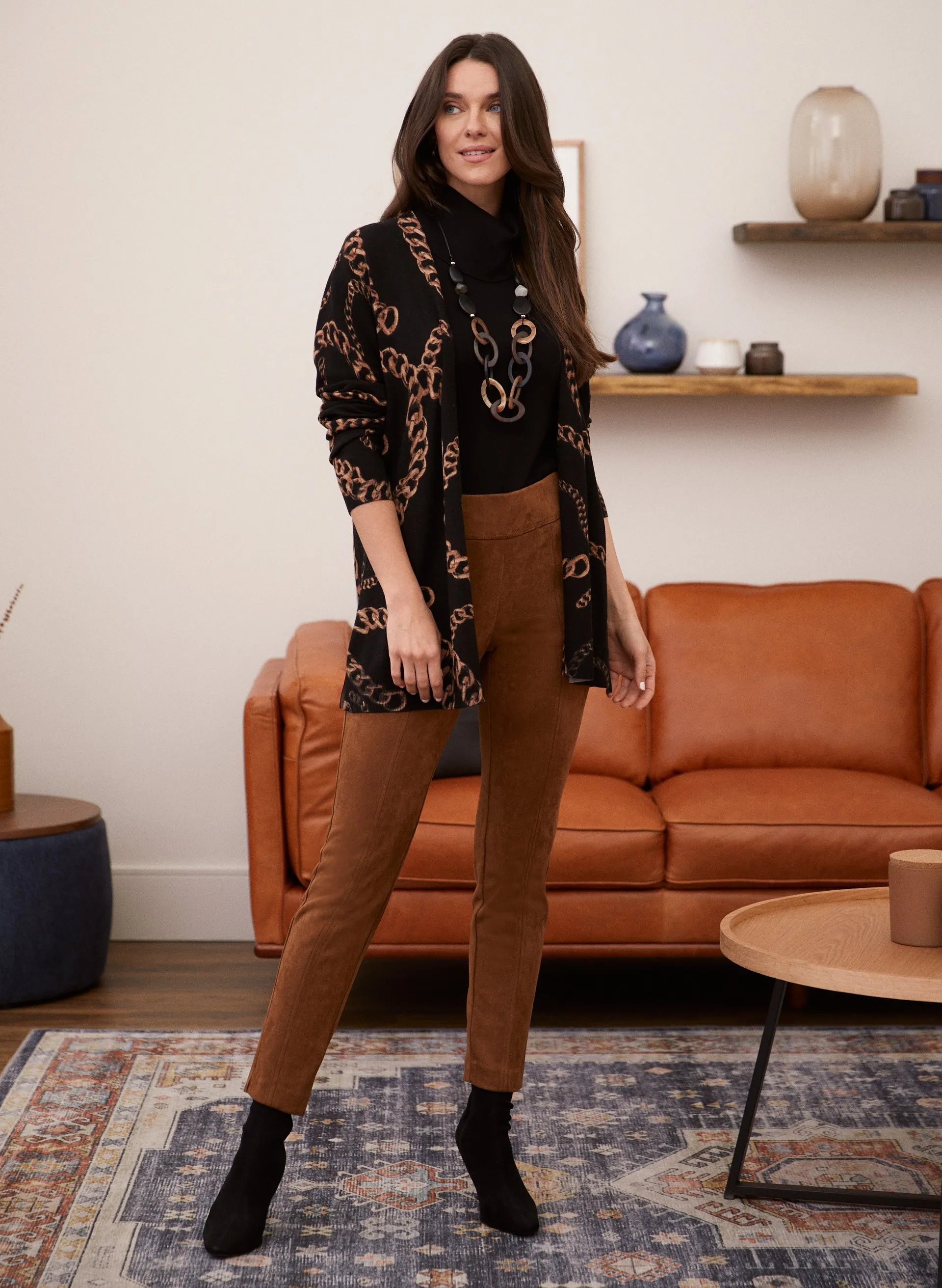 Faux Suede Leggings