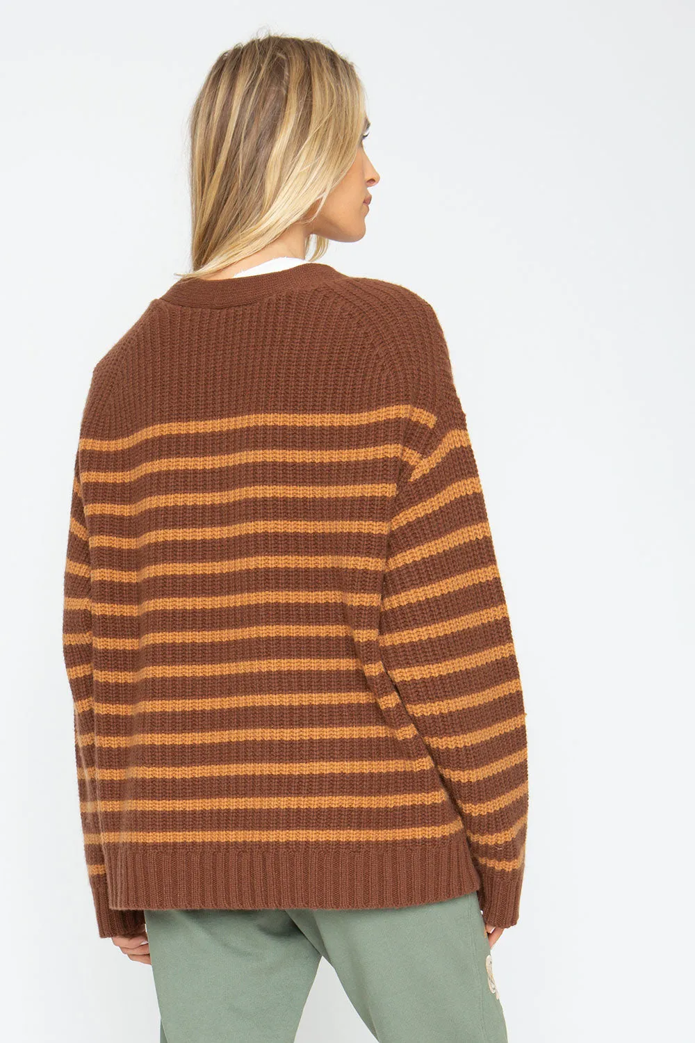 Grandpa Cardigan - Brown Beige