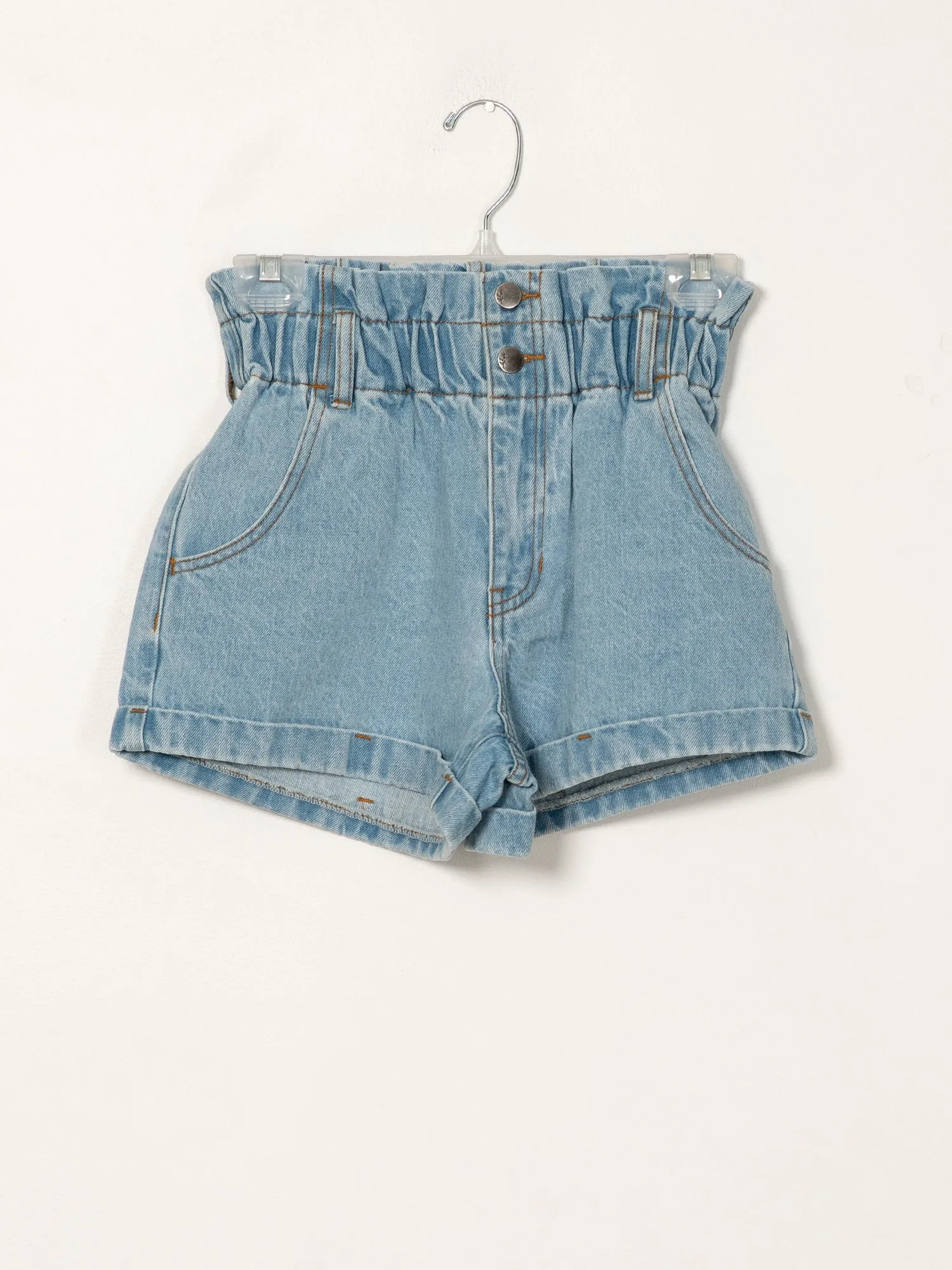 HARLOW PAPERBAG DENIM SHORT - CLEARANCE