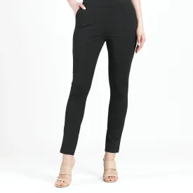 Knit Straight Leg Pant in Black by Clara Sun Woo