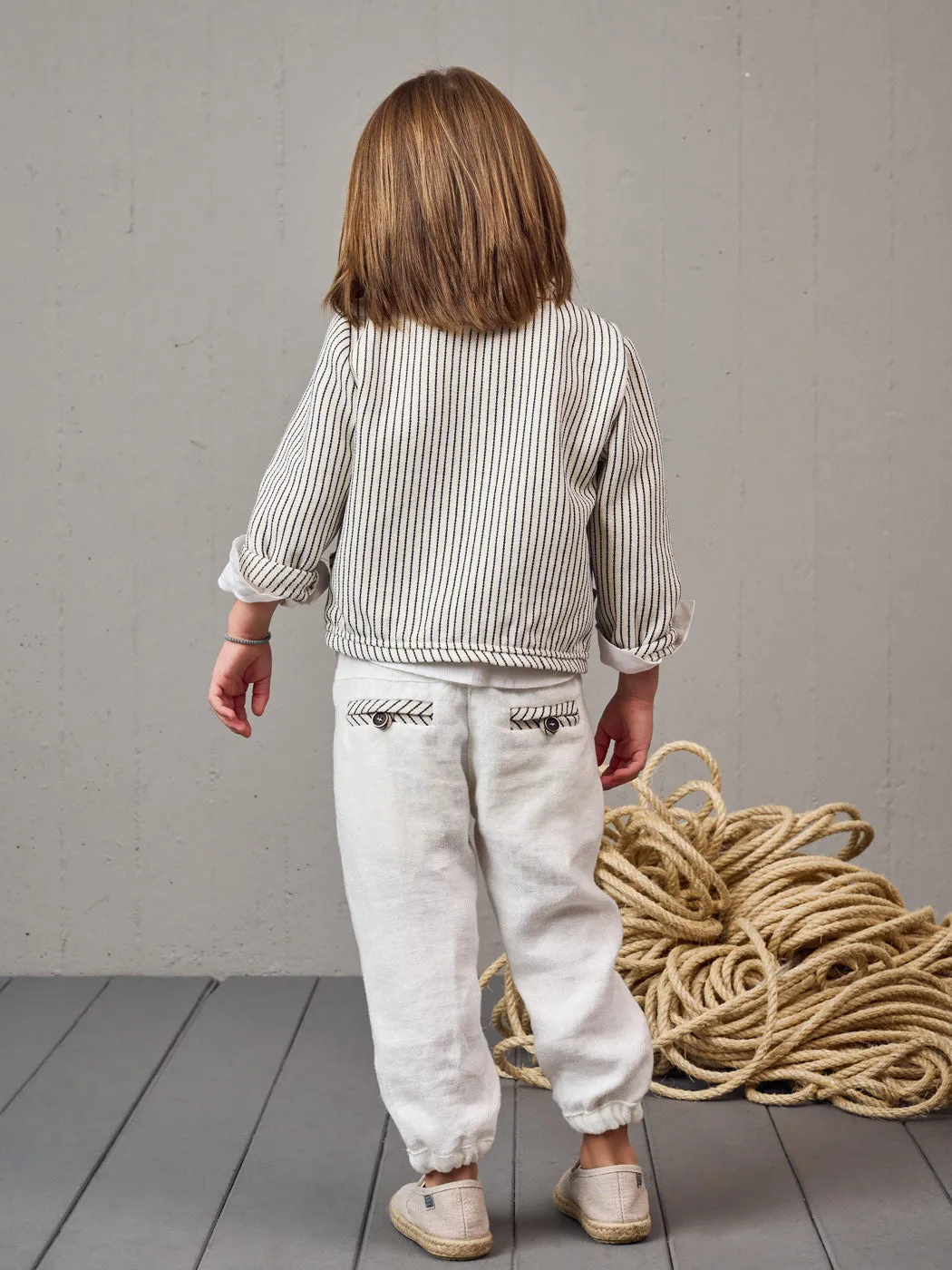 Linen Jacket for boy - ASTERIS