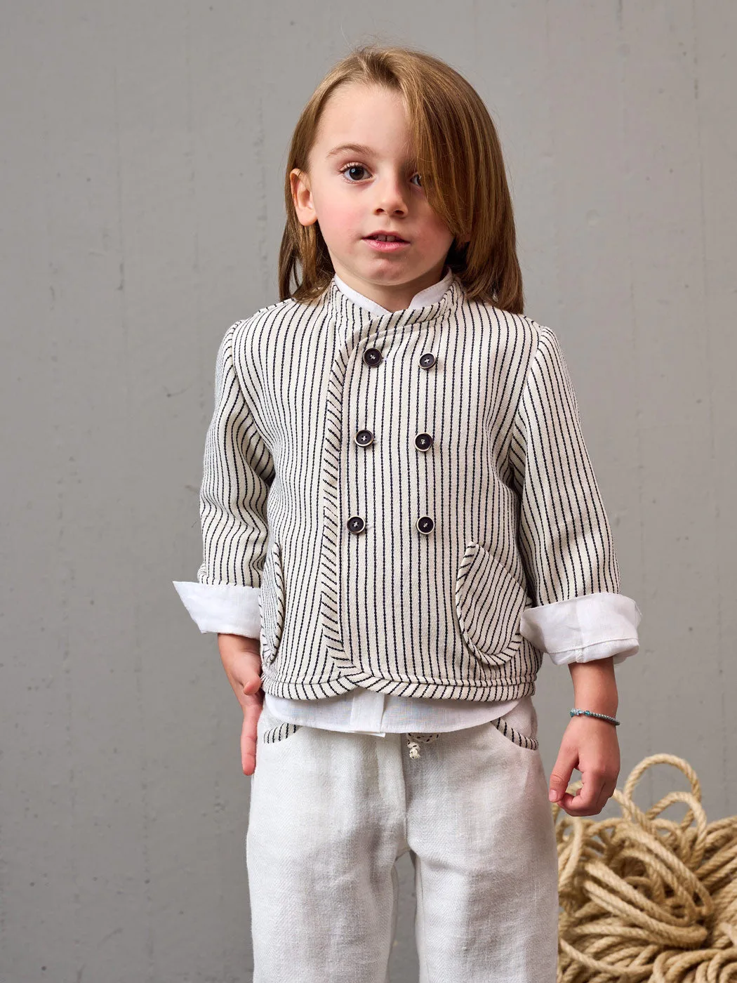 Linen Jacket for boy - ASTERIS