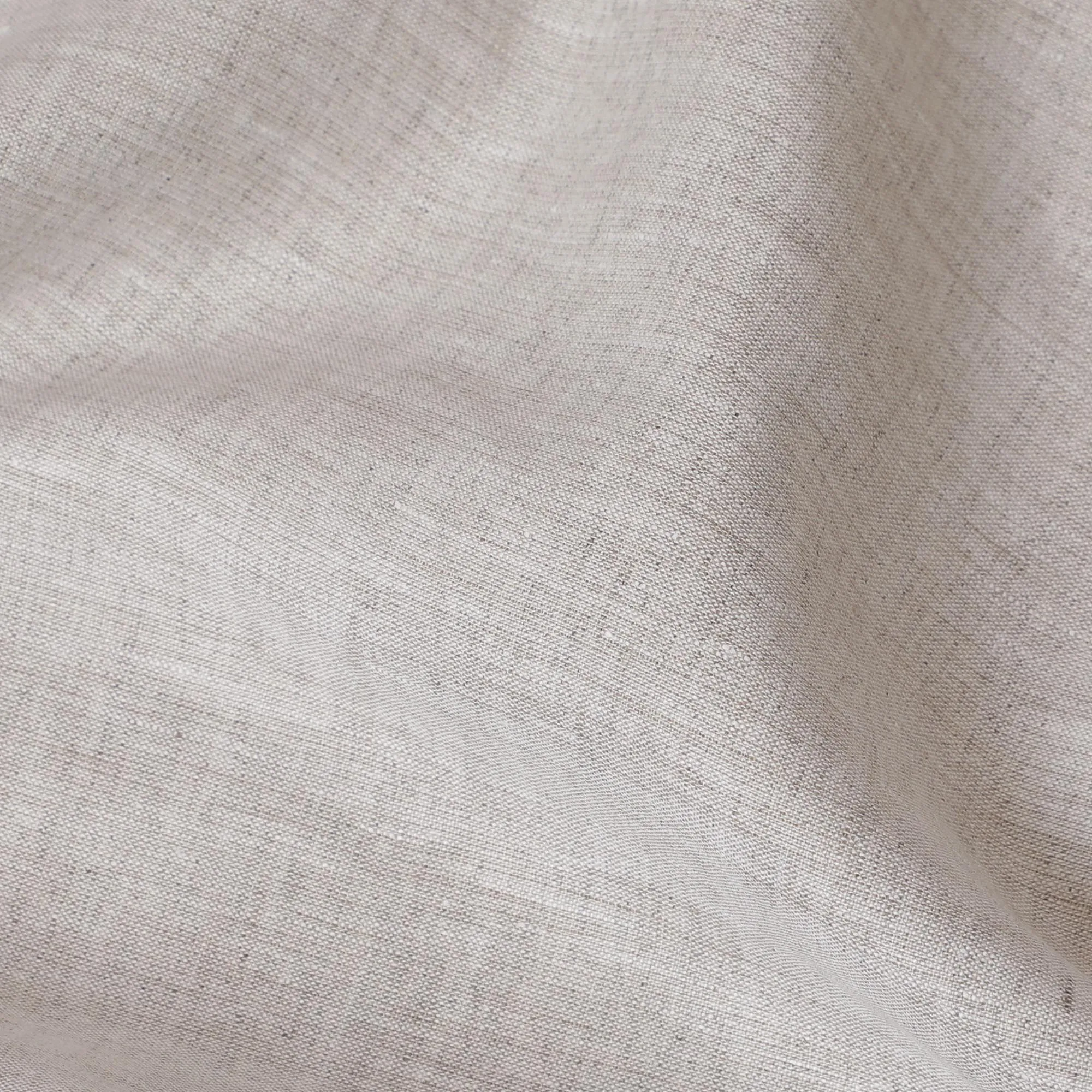 Natural Beige Plain Premium Pure Linen Fabric - 60 Lea Quality, 140 cm Width-D19935