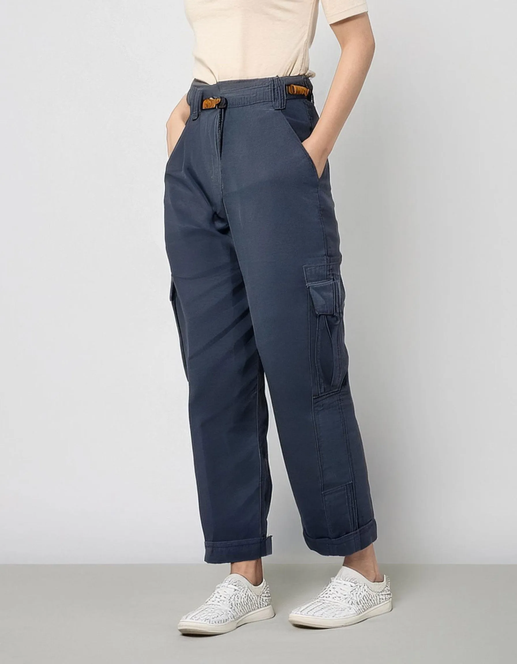 Navy Blue Cargo Pants