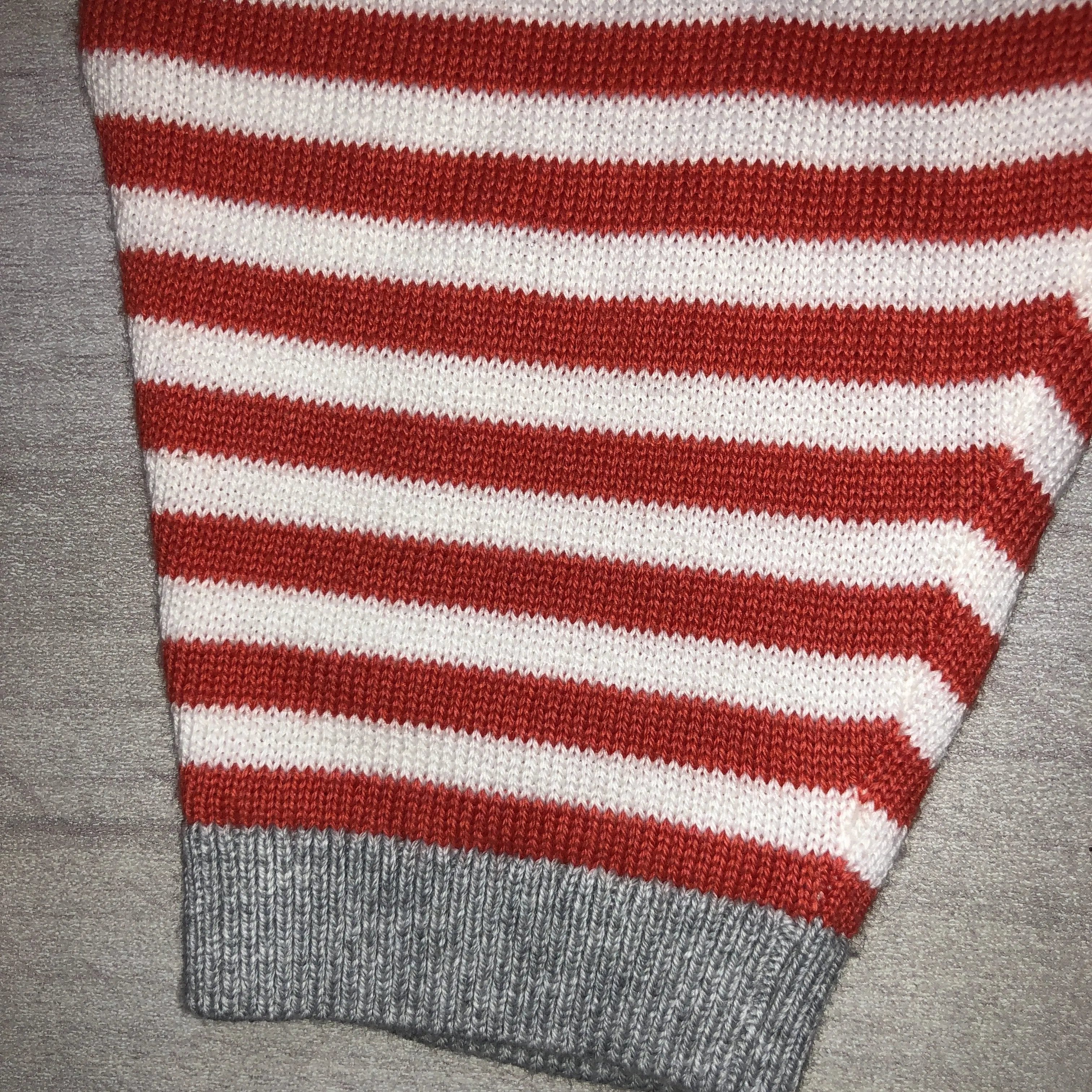 NEW Baby Boden Knit Red White Striped Pants