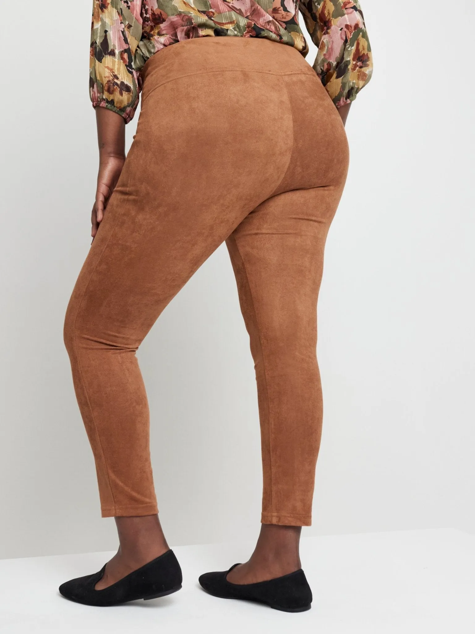 Roz & Ali Tummy Control Faux Suede - Plus