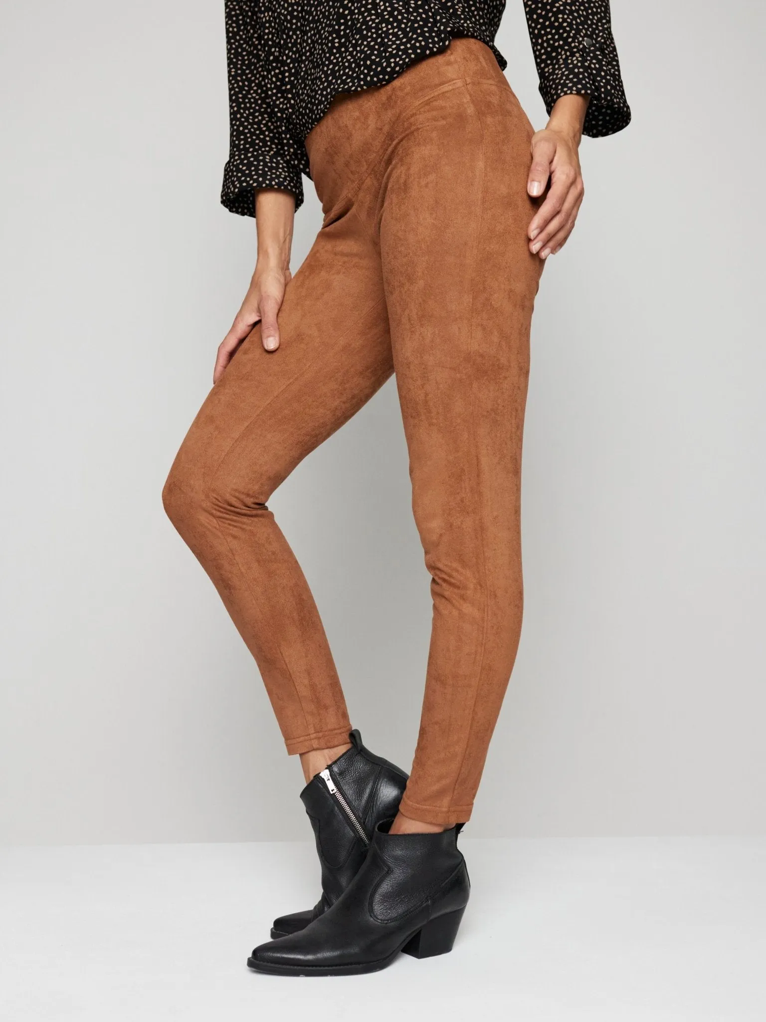 Roz & Ali Tummy Control Faux Suede