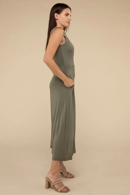 Sleeveless Figure Flattering Jumpsuit