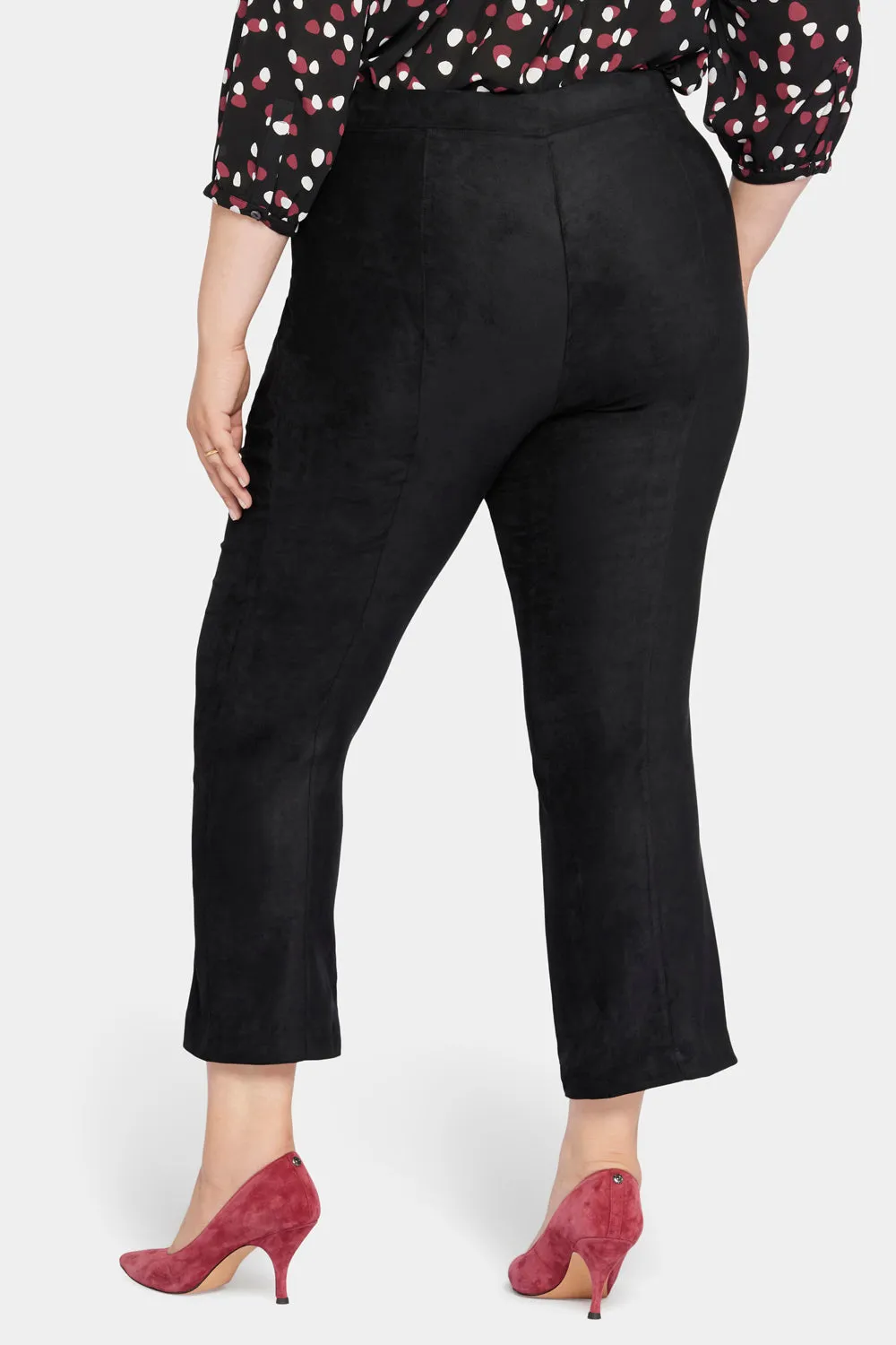 Slim Bootcut Pull-On Pants In Plus Size - Black