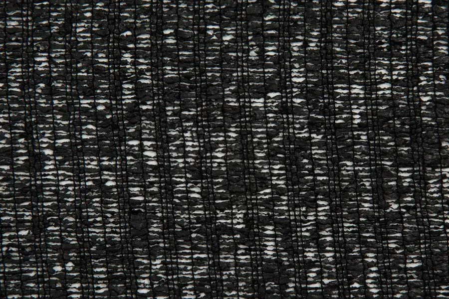 Sophisticated Black Open Weave Boucle (Made in Italy)