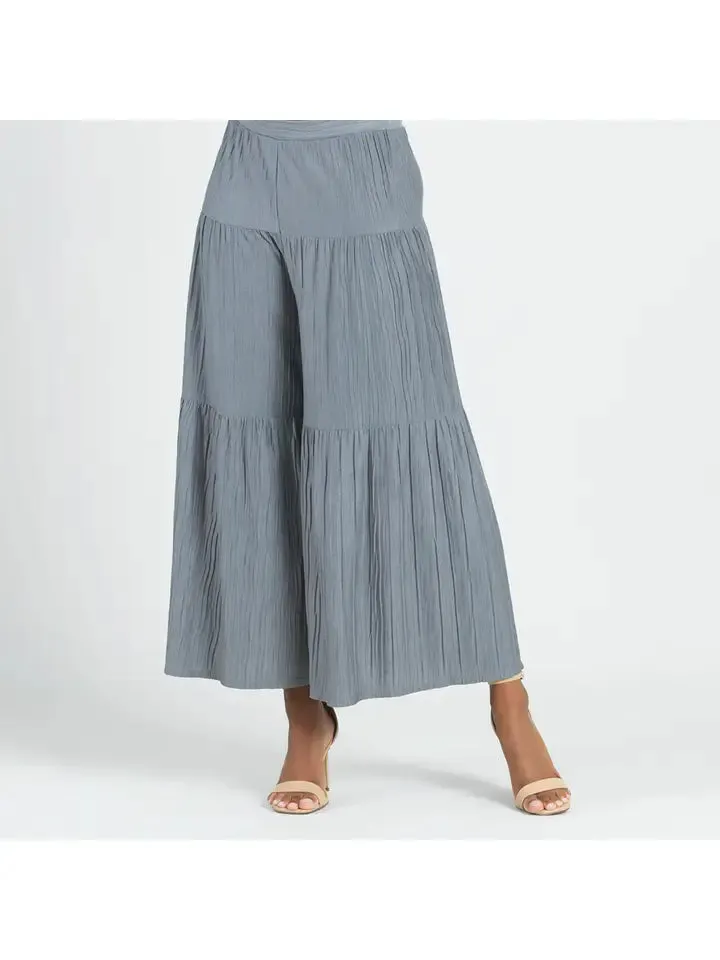 Tiered Skirt Pant in Olive by Clara Sun Woo