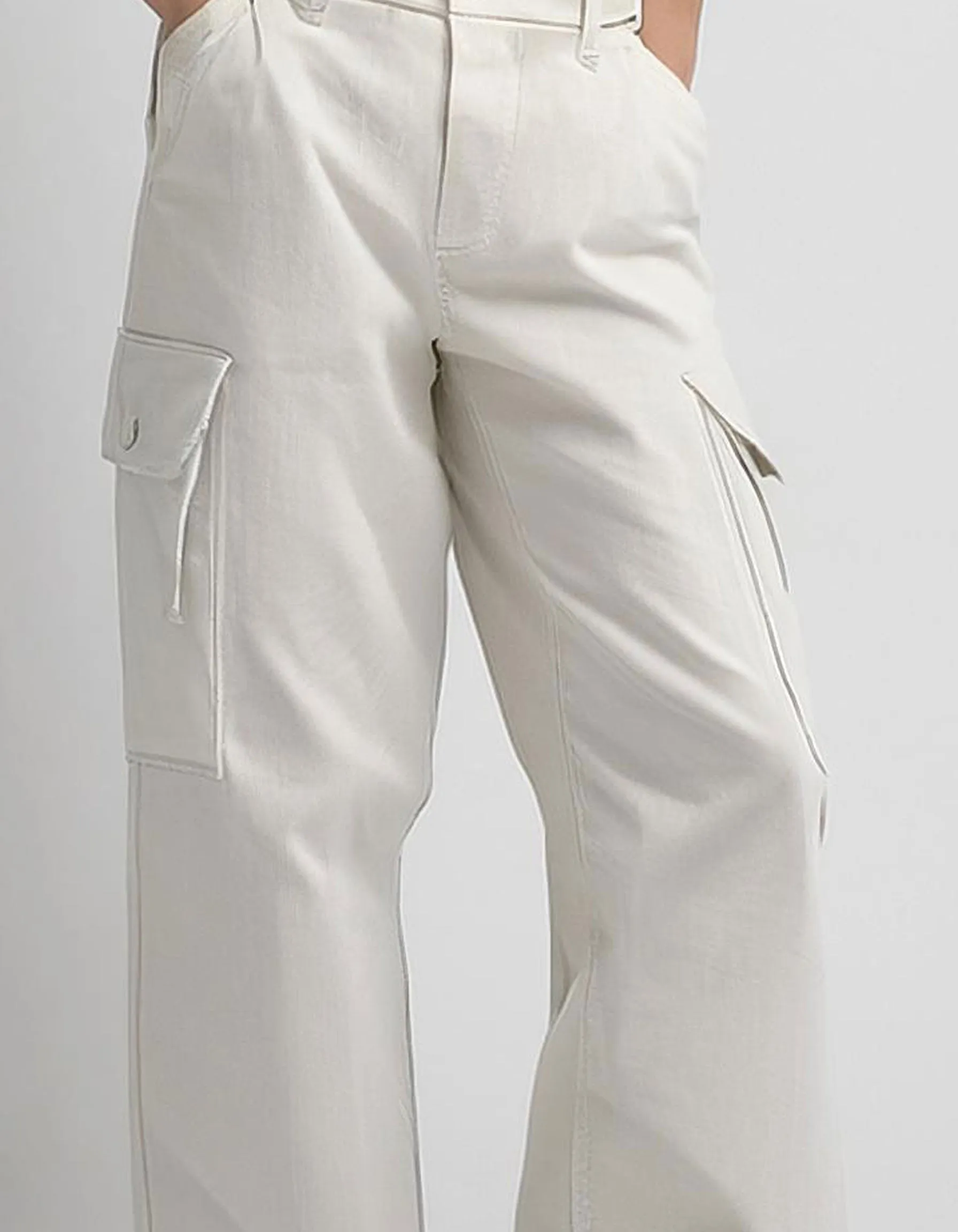 White Cargo Pants