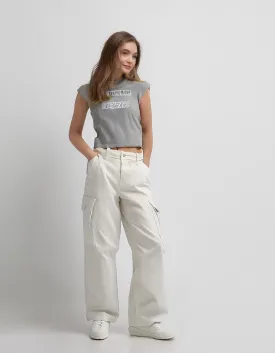 White Cargo Pants