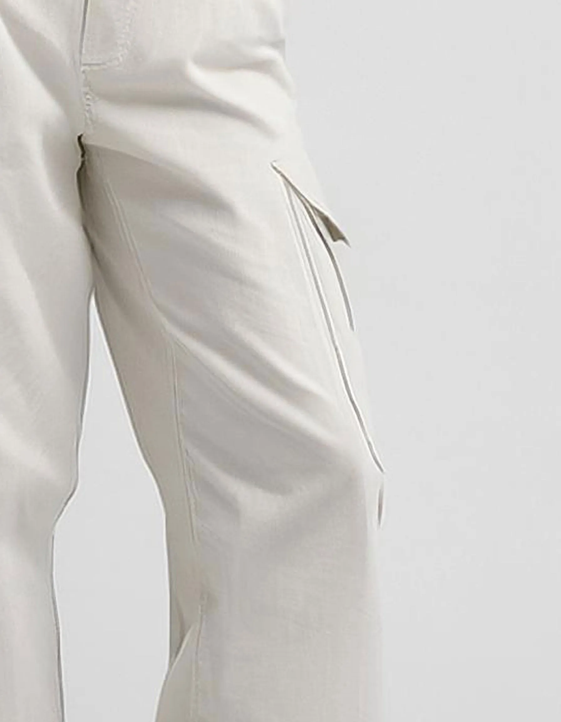 White Cargo Pants