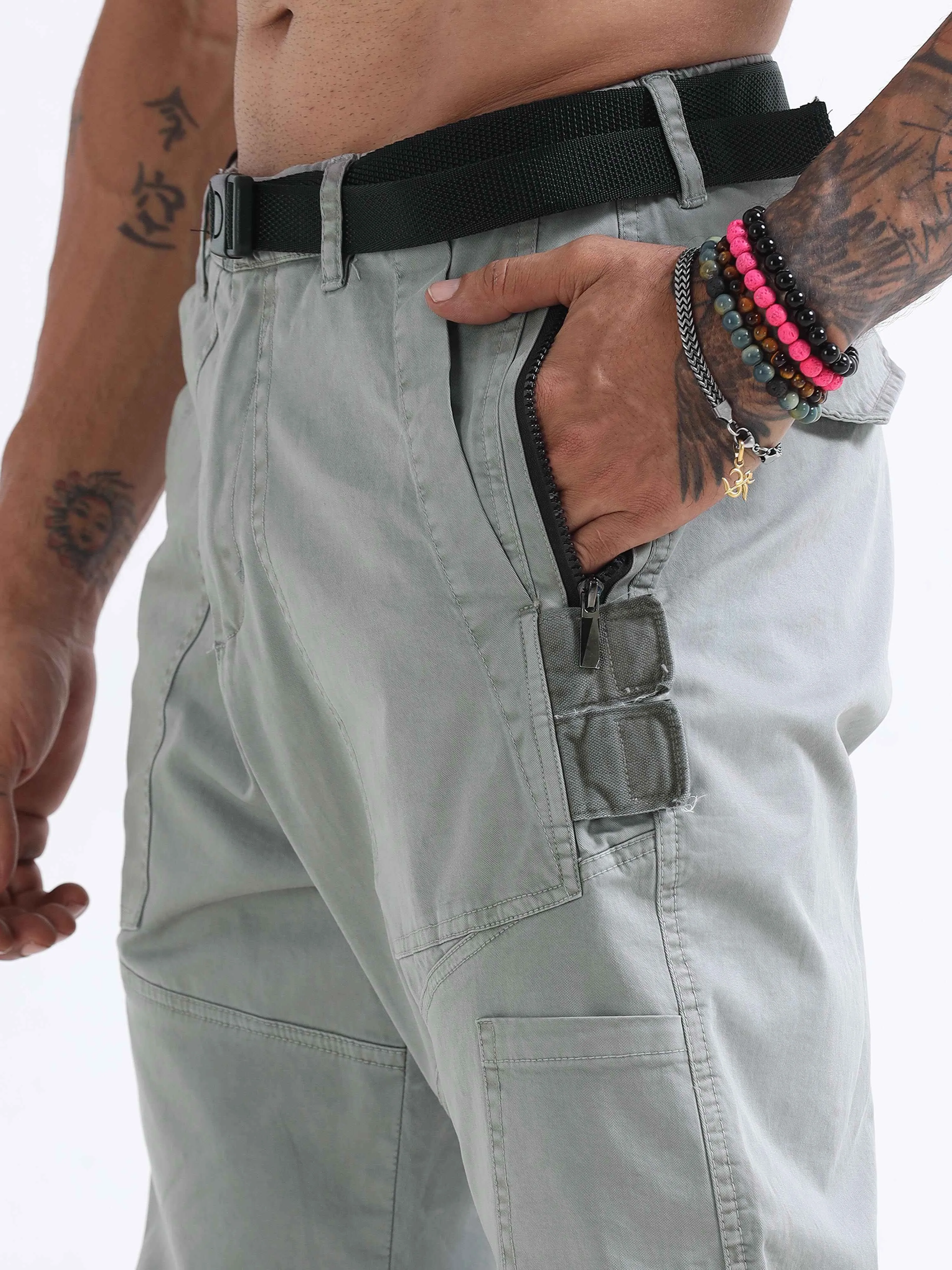 ZipCore Utility Pant In Grey