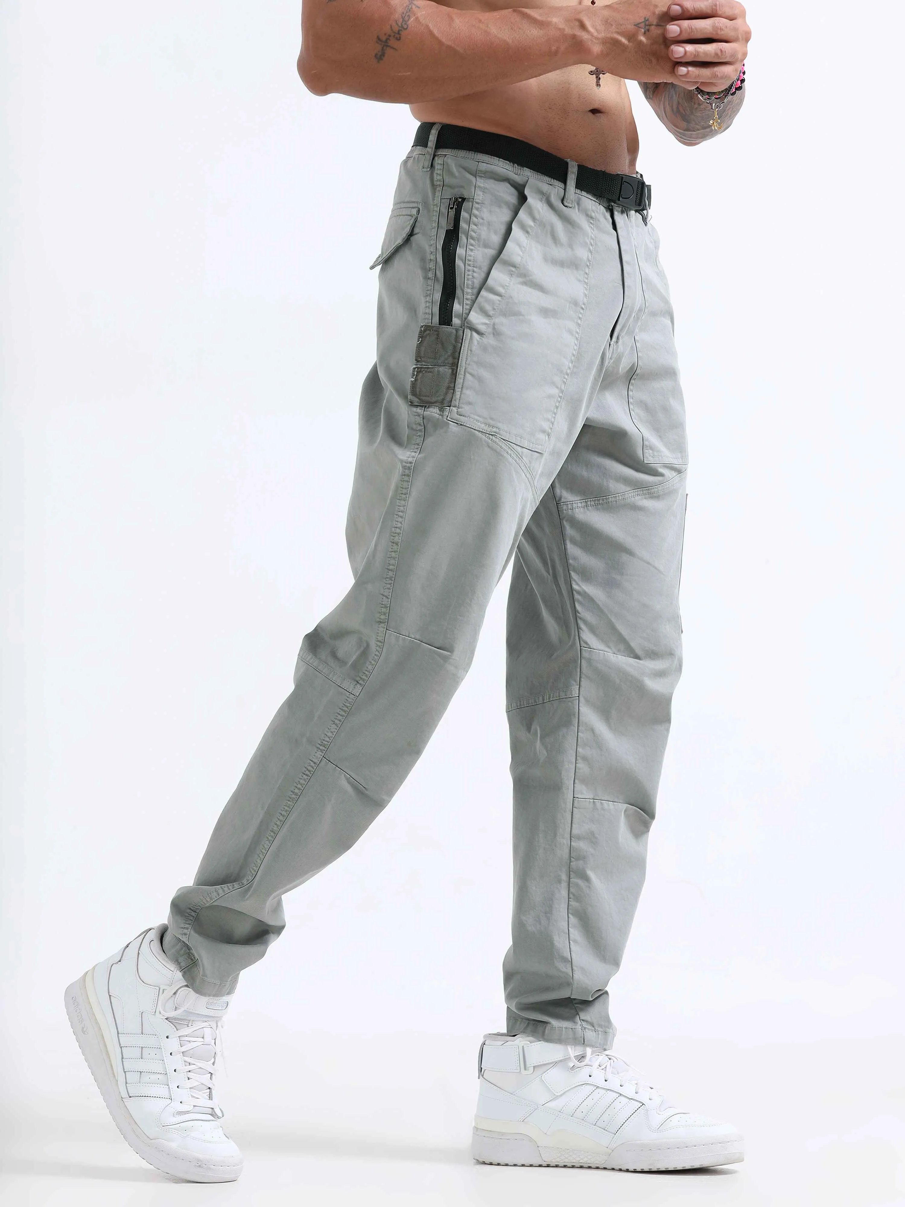 ZipCore Utility Pant In Grey